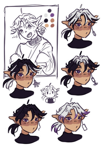 Alex's Hair Sketches