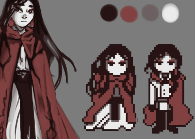 Crown of Rope Early Character Sprites Concept