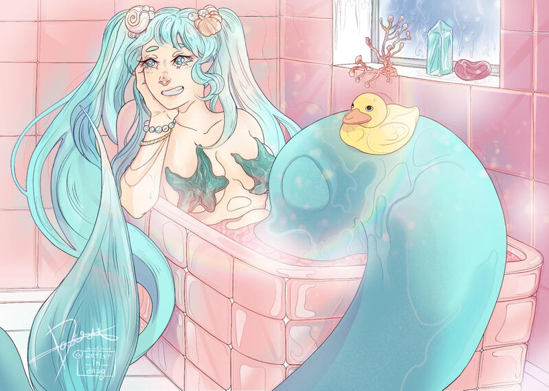 "Mermaid in the Bath"