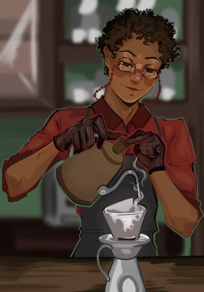 "Male Barista"
